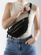 Heuptasje Leder Milano Zwart velvet VE24119-vue-porte